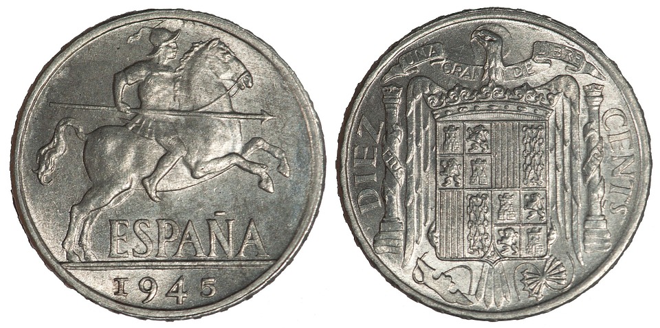 španělské mince